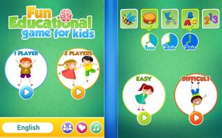 Fun educational game for Kids পোস্টার