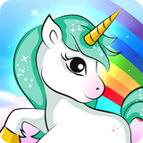 Unicorn games for kids আইকন