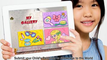 Peinture de mode pour enfants Affiche