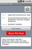 Restaurant Deals capture d'écran 1