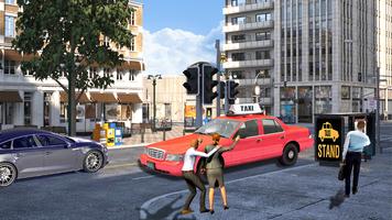 City Taxi Driver Car Simulator Game تصوير الشاشة 3