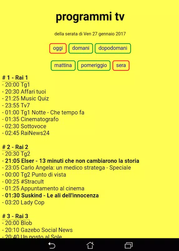 Guida TV ITALIA APK per Android Download