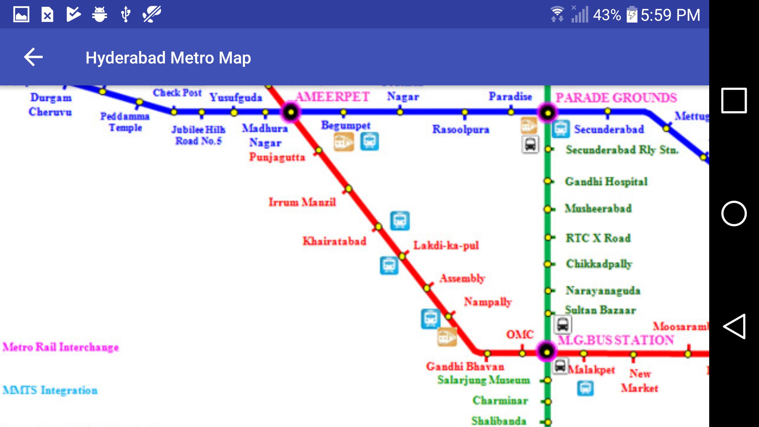 Hyderabad Metro Rail Map For Android Apk Download