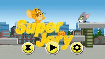 Jerry adventure cheese world الملصق