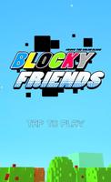Blocky Friends Poster
