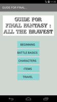 Guide For FINAL FANTASY ALL THE BRAVEST Affiche
