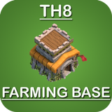 Town Hall 8 Farming Base أيقونة