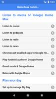 Commands for Google Home Max Affiche