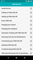 User Guide for Fitbit Alta HR Affiche
