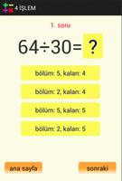 DÖRT İŞLEM ALIŞTIRMALARI capture d'écran 3