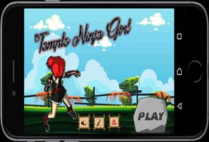 Temple Ninja Girl Affiche