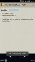 AA Comes Of Age - Audio Book screenshot 2