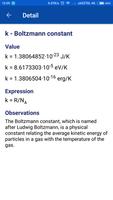 Constants Science capture d'écran 1