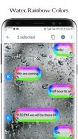 SMS Go Water Bubbles Theme with Rainbow Colors capture d'écran 3