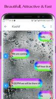 SMS Go Water Bubbles Theme with Rainbow Colors screenshot 2