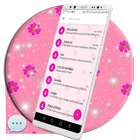 Pink SMS Go Theme Zeichen