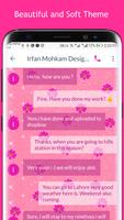 Pink SMS Go Theme screenshot 1