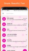 Pink SMS Go Theme скриншот 2