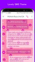 Pink SMS Go Theme Screenshot 3