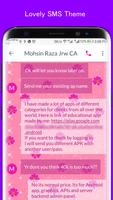 Pink SMS Go Theme скриншот 3