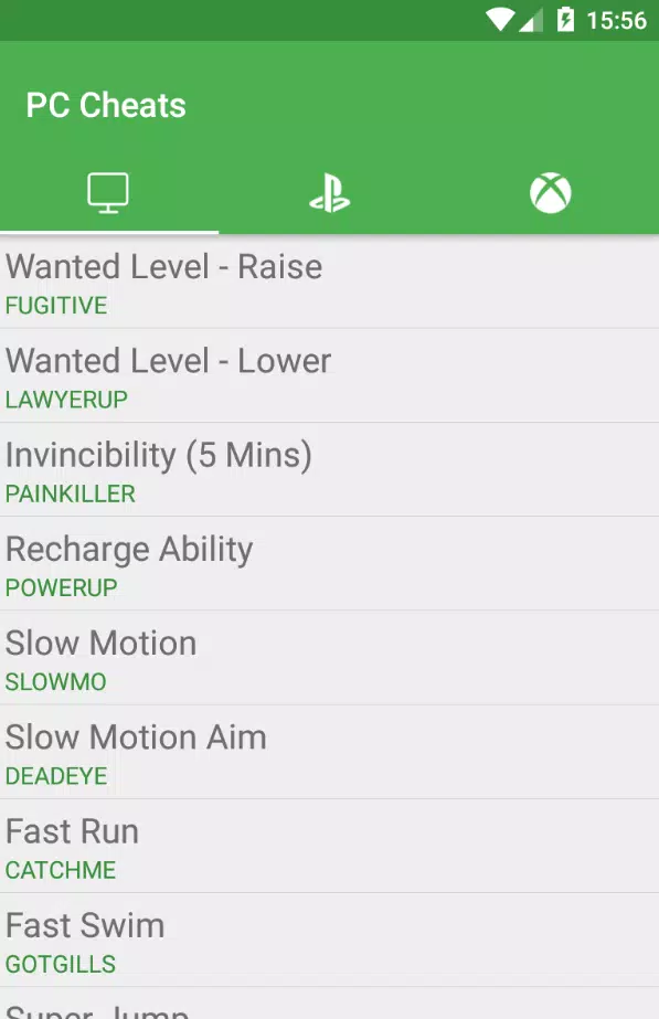 Descarga de APK de Códigos de GTA 5 para Android