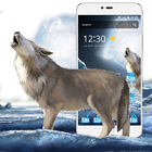 Ice Wild Roar Wolf Chủ đề biểu tượng