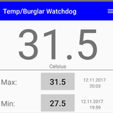 Temperature and burglar watchdog, Free Version icon