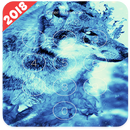 Ice Wolf & Fire Wolf lock screen & Wallpapers APK