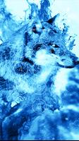 Ice Wolf & Fire Wolf lock screen & Wallpapers capture d'écran 3