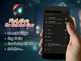 Flash Alerts On Call And SMS plakat