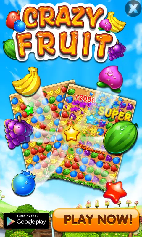Download Crazy Fruit - Merge Puzzle android on PC