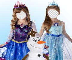 Frozen Ice Princess Photo Frame Editor ポスター