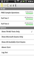iCert 70-663 Practice Exam poster