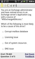iCert 70-663 Practice Exam スクリーンショット 2