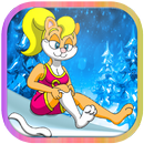 ice skating mouse in Ice Land APK