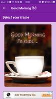 Good Morning Hindi SMS GIF Photo frame editor screenshot 1