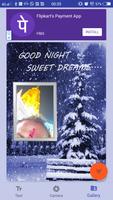 Good Night Hindi Message GIF with photo frame 截图 3