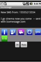 SMS icon message capture d'écran 2