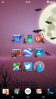 Theme Halloween icons HD Affiche
