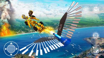 US Police Car Transform Eagle Robot Cop Simulator постер