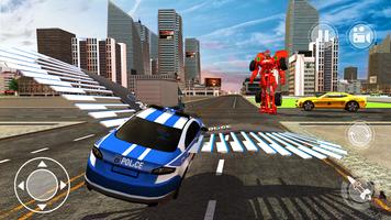 US Police Car Transform Eagle Robot Cop Simulator screenshot 1