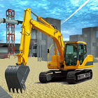 City Excavator Construction-icoon