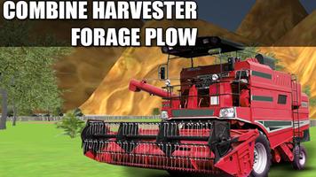 Combine Harvester Forage Plow poster