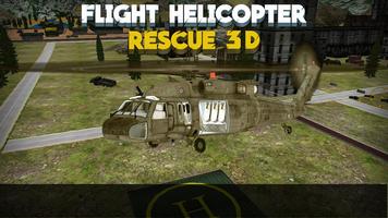 Flight Helicopter Rescue 3D Affiche