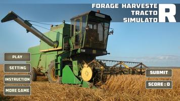 Poster Forage Harvester Tractor Sim