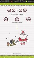 Doodle(Christmas) go locker Affiche