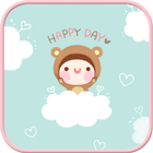 Bebe Happy Day go locker theme icône