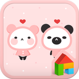 Pink Love Dodol launcher theme simgesi
