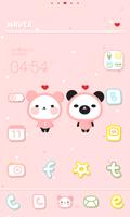 Pink Love Dodol launcher theme постер