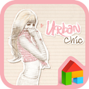 어반시크(핑크) 도돌런처 테마 APK